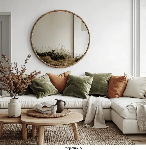 Modern Boho Living Room Interior Design