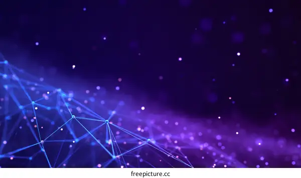 Abstract Digital Network Design Illustration