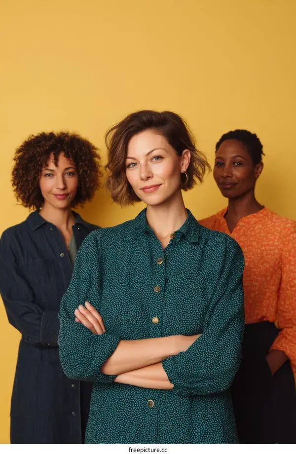 Three Diverse Women Standing Together