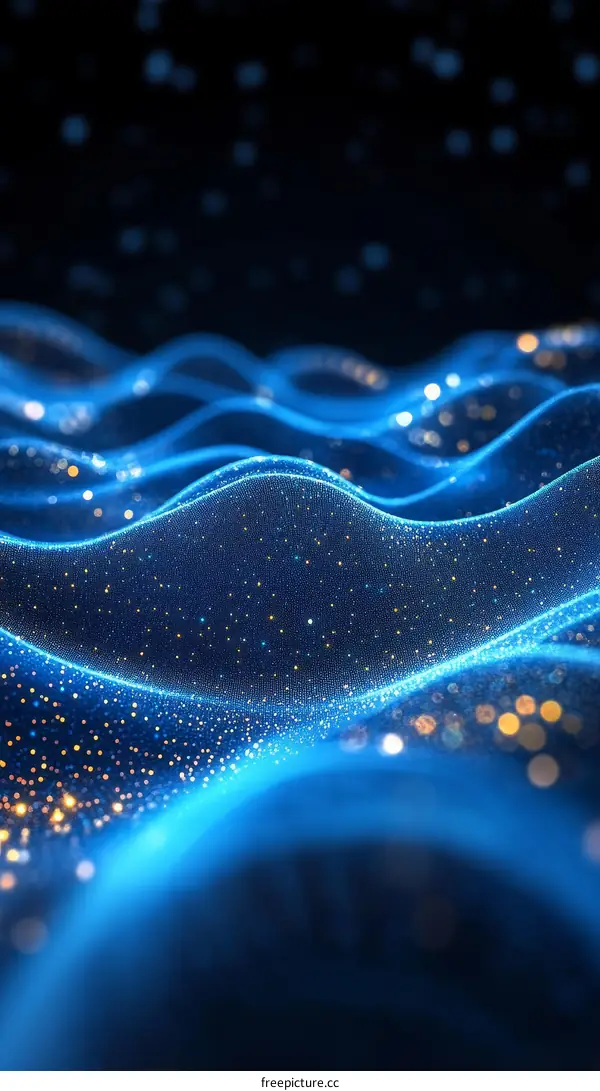 Abstract Digital Wave Pattern