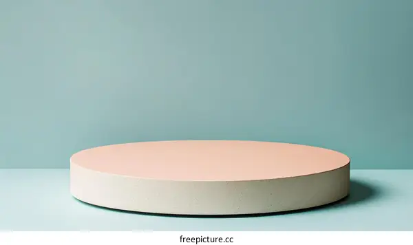 Minimalist Pastel Platform Display Design