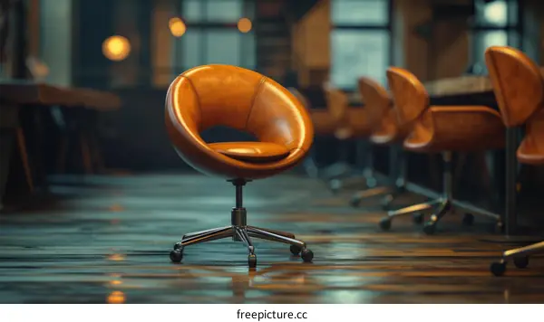 Retro Style Comfortable Office Chair