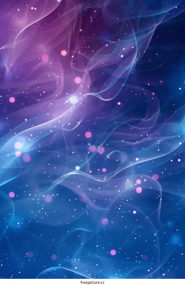 Purple and blue nebula