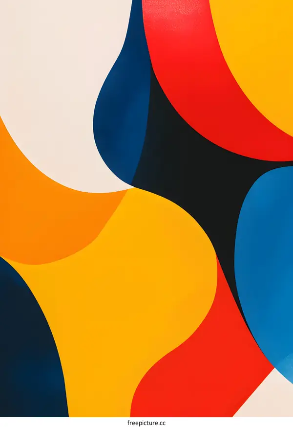 Abstract Art Background with Bold Colors