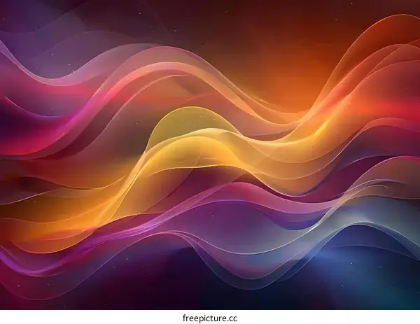 Wavy colorful abstract background