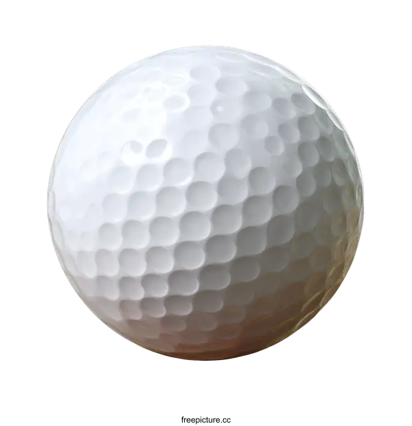 [Transparent Background PNG]Close Up of a White Golf Ball
