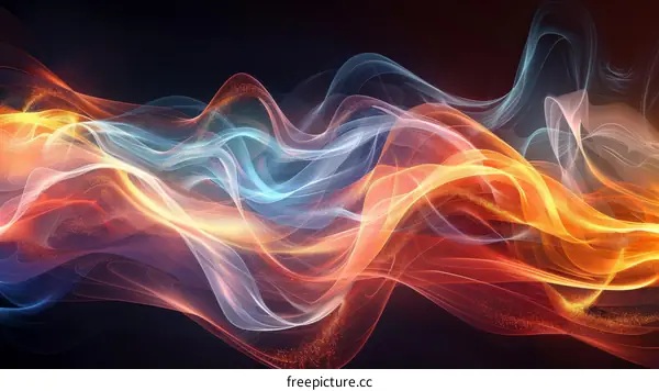 Blazing Flames Curves Color Energy