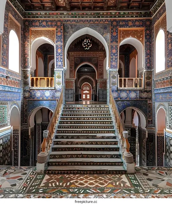 Opulent Palace Staircase