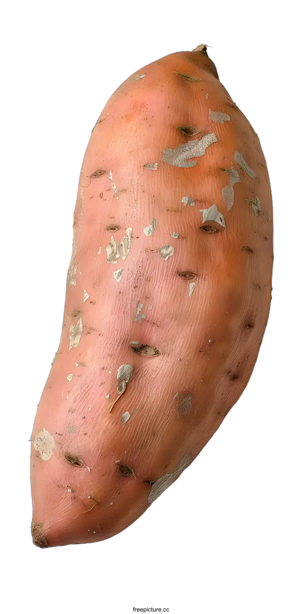 [Transparent Background PNG]Fresh Sweet Potato Isolated on White Background