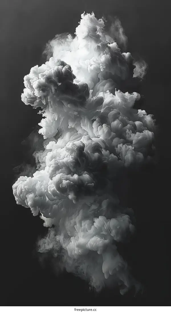 Abstract Smoke in Black and White