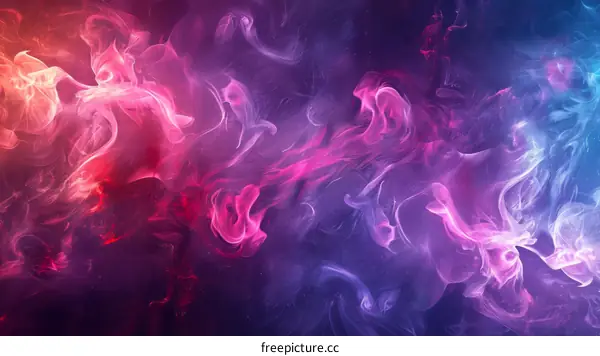 Abstract Colorful Smoke Background
