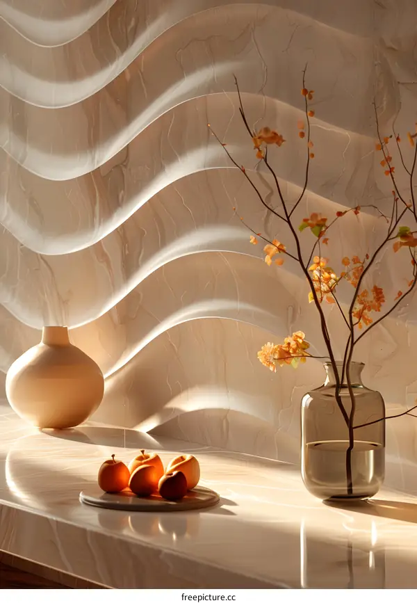 Marble texture background wall