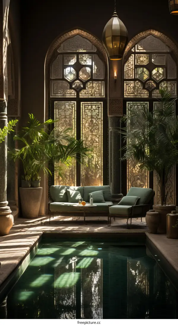 Luxurious Indoor Swimming Pool