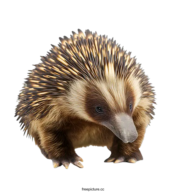 [Transparent Background PNG]Echidna Wildlife Closeup Portrait Animal