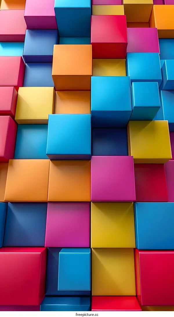 Colorful 3D Cubes