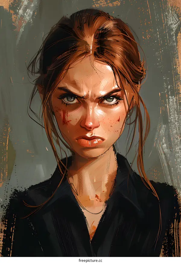 Portrait of a determined young woman