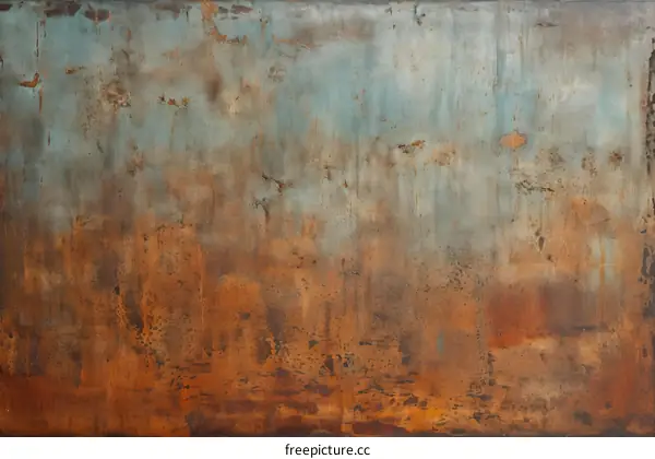 Blue and Brown Abstract Painting