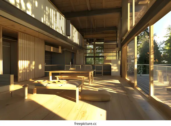 Modern Minimalist Wooden House Interior Design