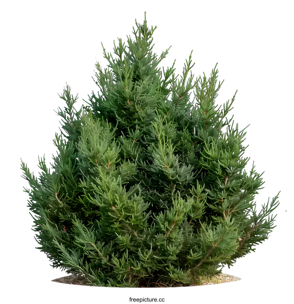 [Transparent Background PNG]Green Bush Isolated on White Background