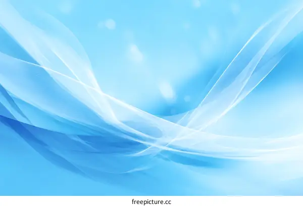 Abstract Light Blue Flowing Lines Background