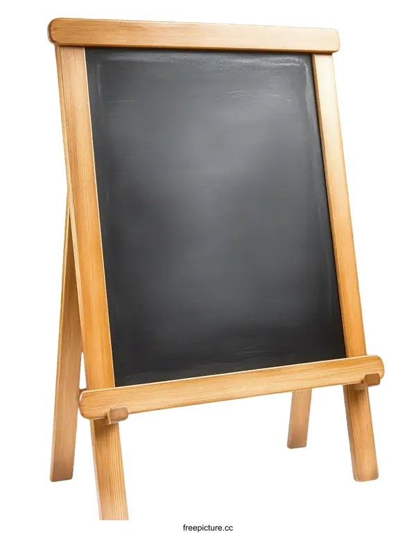 [Transparent Background PNG]Wooden Chalkboard Display Stand