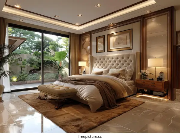 Luxury Bedroom Interior Design Illustration