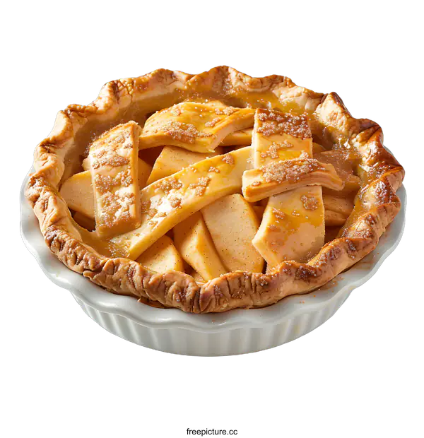 [Transparent Background PNG]Freshly Baked Apple Pie