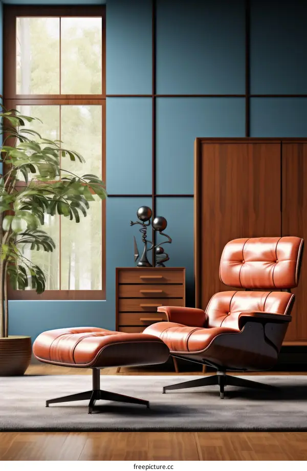 Mid-Century Modern Living Room Interior Design