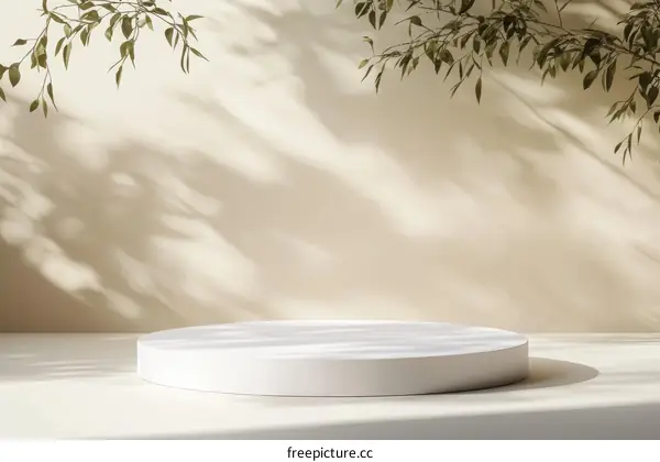 Elegant Minimalist Product Display with Natural Light