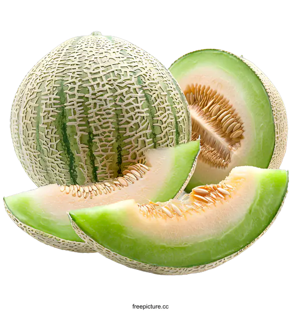 [Transparent Background PNG]Honeydew melon