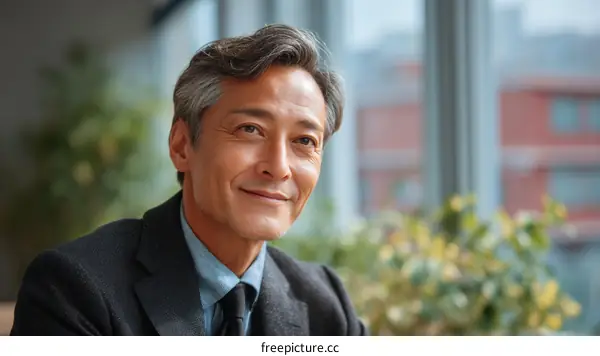 Businessman Portrait in Office Setting