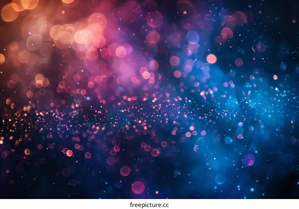 Colorful Bokeh Background with Bright Lights
