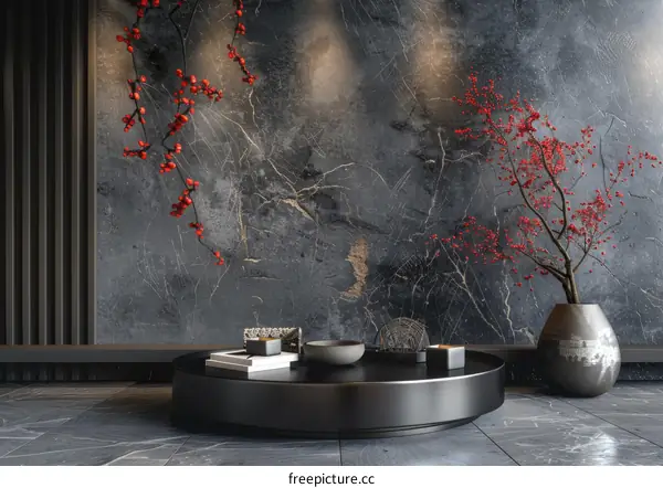 Modern Chinese Interior Design Illustration