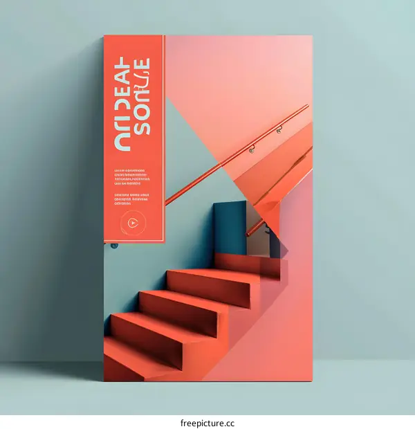 Abstract Minimalist Staircase Design