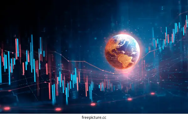 Global Financial Market Trends Illustrative Visualization