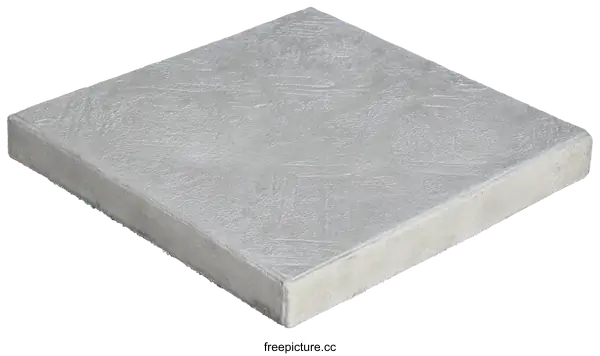 [Transparent Background PNG]Gray Square Paver Stone for Outdoor Use