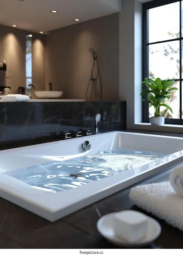 Modern Stylish Bathtub Interior Design