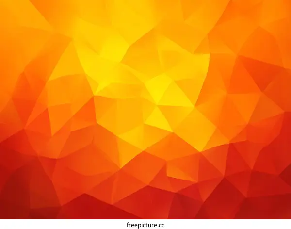 Abstract Geometric Background Design in Orange and Red