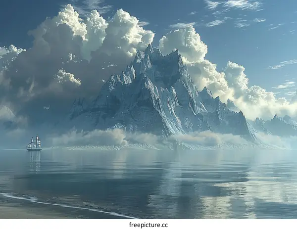 Majestic Iceberg in the Arctic