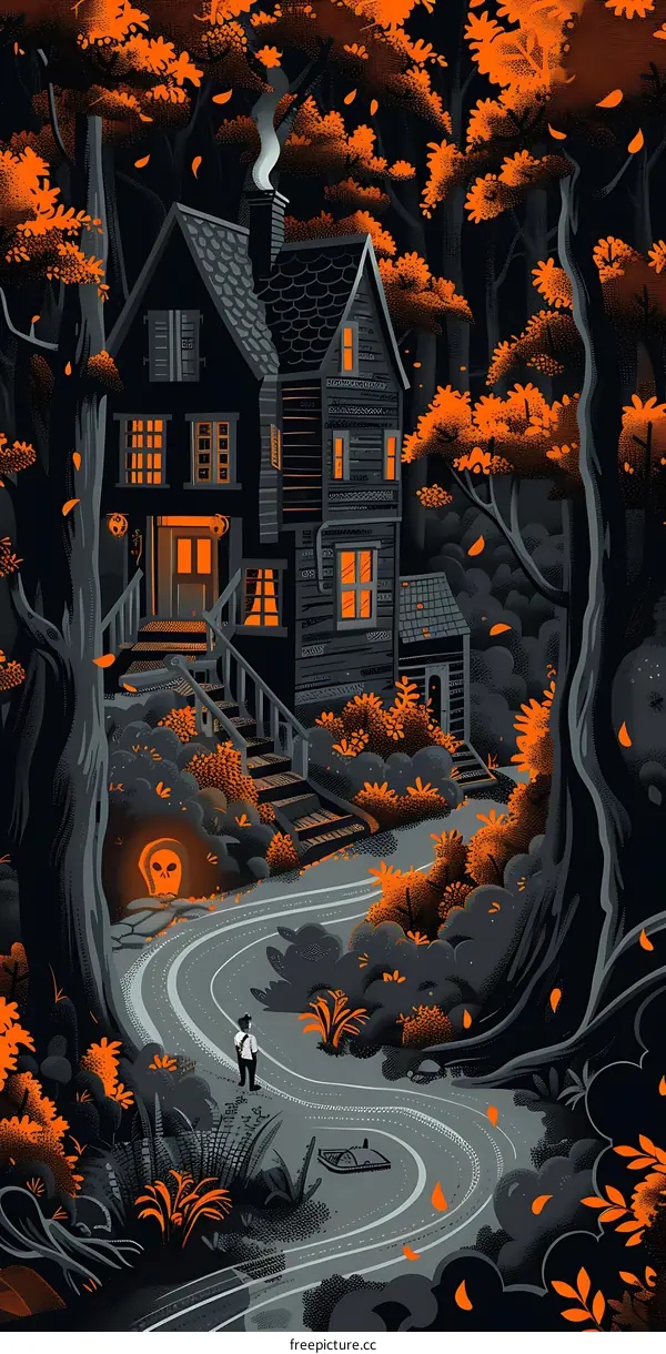 Spooky House In The Woods