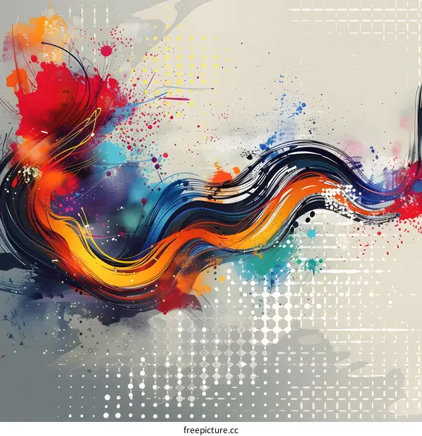 Colorful Wavy Brushstrokes