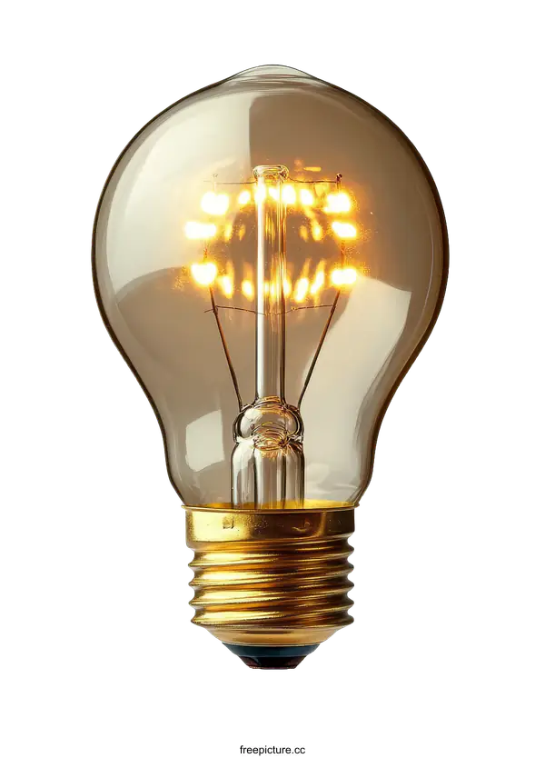 [Transparent Background PNG]Vintage Edison Style Light Bulb