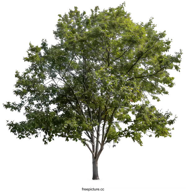 [Transparent Background PNG]Green Tree Isolated on White Background