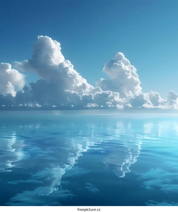 壮丽的海洋和天空景观