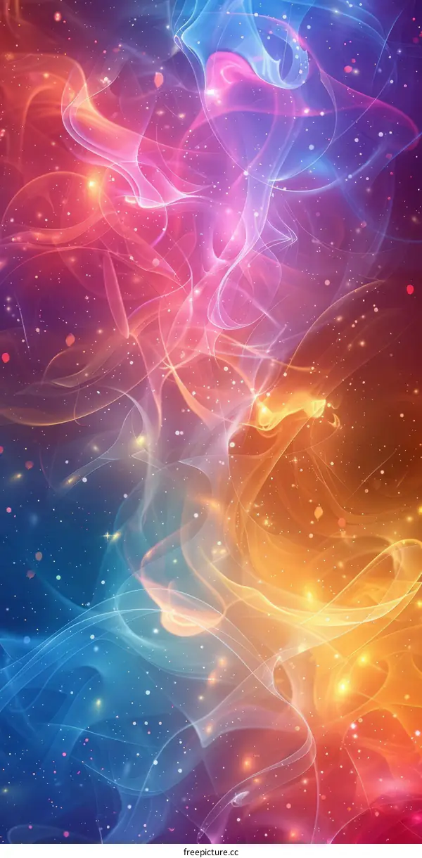 Colorful smoke background