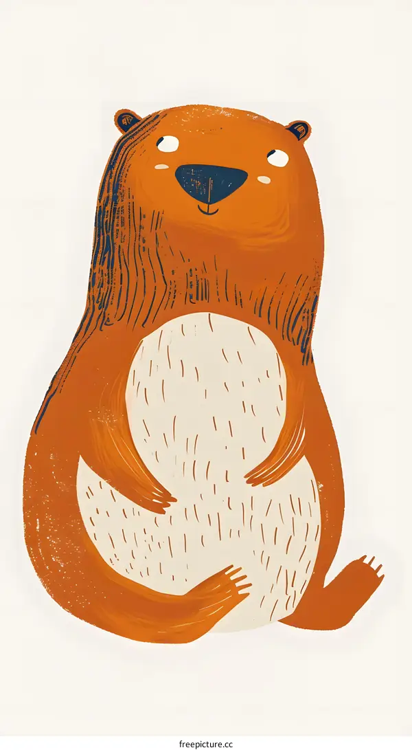 Cute Cartoon Bear Illustration