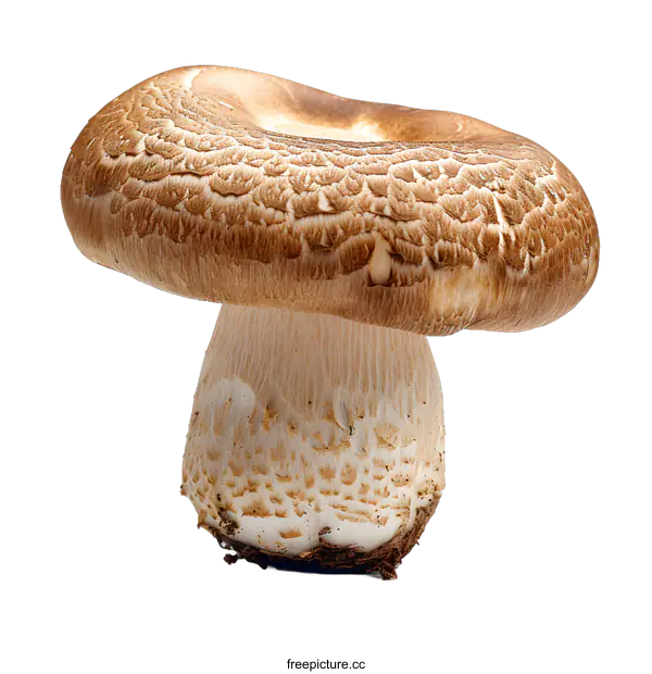 [Transparent Background PNG]Shiitake Mushroom on White Background