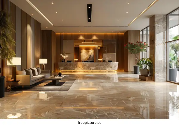 Modern Hotel Lobby Interior Design