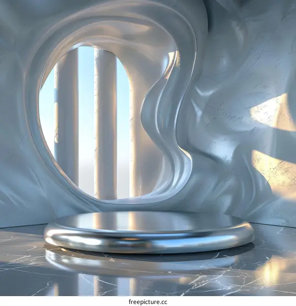 Abstract Modern Product Display Stand