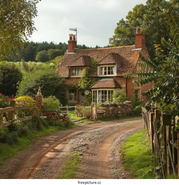 Charming English Cottage with Thatched Roof